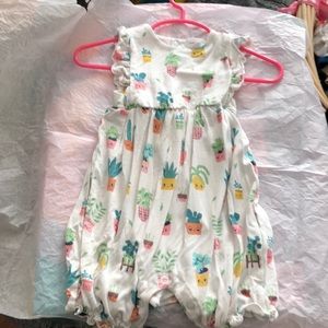 NWT ANGEL DEAR Harvest Animals Romper in Soft Bamboo Blend Size 0-3 Months